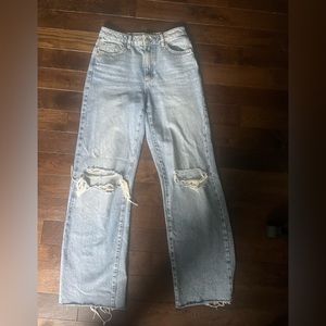 Newer denim garage wide leg jeans